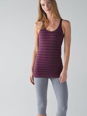 Lululemon Ebb To Street Tank
Heathered Bordeaux Drama